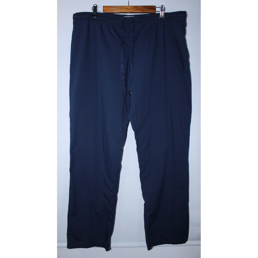 Van Laack Men's XL Navy Blue 34" Inseam Pajama Pants